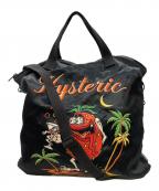 Hysteric Glamourヒステリックグラマー）の古着「ISLAND SBM 刺繍 ヘルメットバッグ」｜ブラック