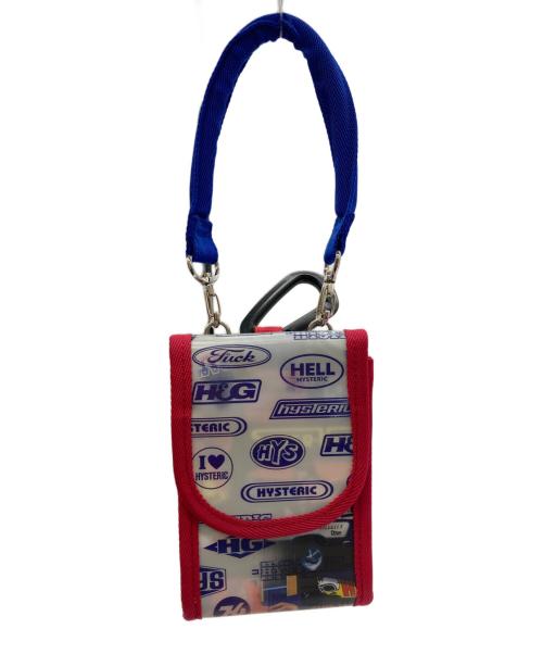 Hysteric Glamour（ヒステリックグラマー）Hysteric Glamour (ヒステリックグラマー) HYS柄モバイルポーチ レッドの古着・服飾アイテム