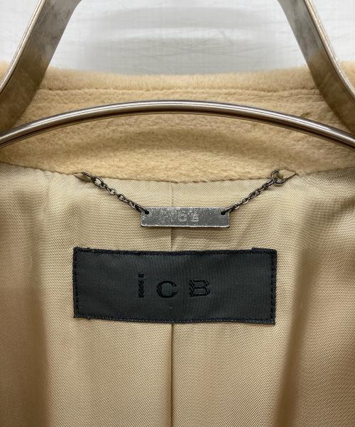 icB（アイシービー）icB (アイシービー) ウールトレンチコート ベージュ サイズ:9　B82-86,H89-92,T160-168の古着・服飾アイテム
