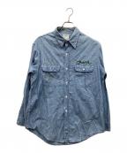 big macビッグマック）の古着「シャンブレーシャツ」｜スカイブルー