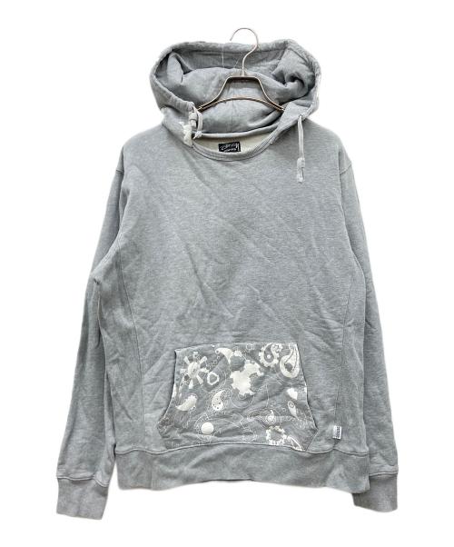 stussy（ステューシー）stussy (ステューシー) 後付けパーカー グレー サイズ:XLの古着・服飾アイテム
