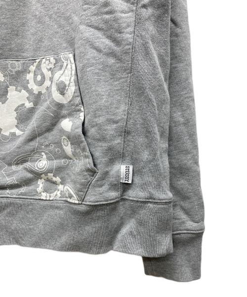 stussy（ステューシー）stussy (ステューシー) 後付けパーカー グレー サイズ:XLの古着・服飾アイテム
