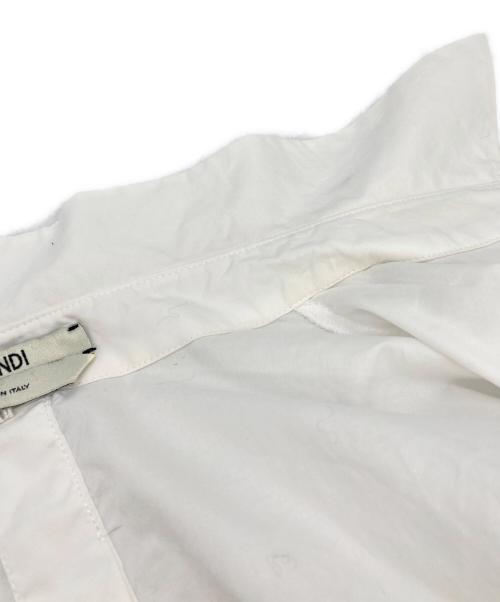 FENDI（フェンディ）FENDI (フェンディ) ロールアップスリーブSSシャツ ホワイト サイズ:38の古着・服飾アイテム