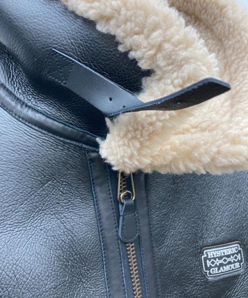 Hysteric Glamour（ヒステリックグラマー）Hysteric Glamour (ヒステリックグラマー) B-3 フライトジャケット ブラック サイズ:Largeの古着・服飾アイテム