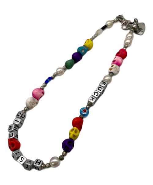 Hysteric Glamour（ヒステリックグラマー）Hysteric Glamour (ヒステリックグラマー) SKULLビーズネックレス マルチカラーの古着・服飾アイテム