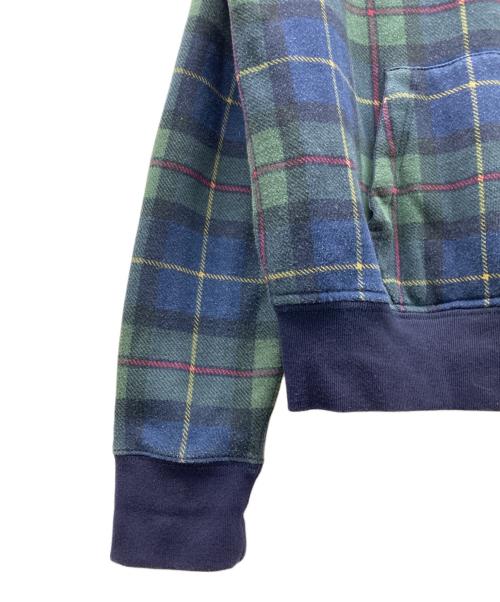 POLO RALPH LAUREN（ポロ・ラルフローレン）POLO RALPH LAUREN (ポロ・ラルフローレン) ビッグポニーブラックウォッチパーカー ネイビー×グリーン サイズ:Lの古着・服飾アイテム