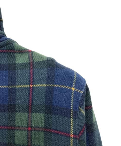 POLO RALPH LAUREN（ポロ・ラルフローレン）POLO RALPH LAUREN (ポロ・ラルフローレン) ビッグポニーブラックウォッチパーカー ネイビー×グリーン サイズ:Lの古着・服飾アイテム