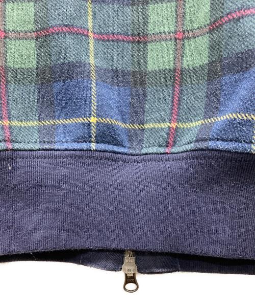 POLO RALPH LAUREN（ポロ・ラルフローレン）POLO RALPH LAUREN (ポロ・ラルフローレン) ビッグポニーブラックウォッチパーカー ネイビー×グリーン サイズ:Lの古着・服飾アイテム