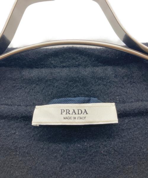 PRADA（プラダ）PRADA (プラダ) アンゴラ混コート ブラック サイズ:36の古着・服飾アイテム
