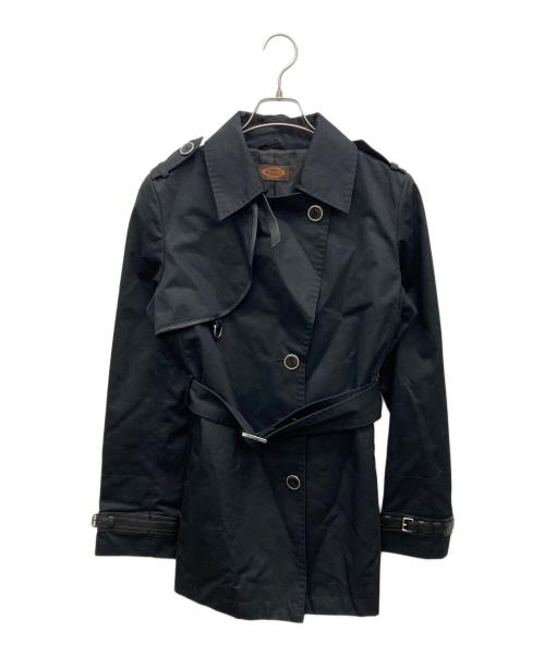TOD'S（トッズ）TOD'S (トッズ) トレンチコート ブラック サイズ:44の古着・服飾アイテム