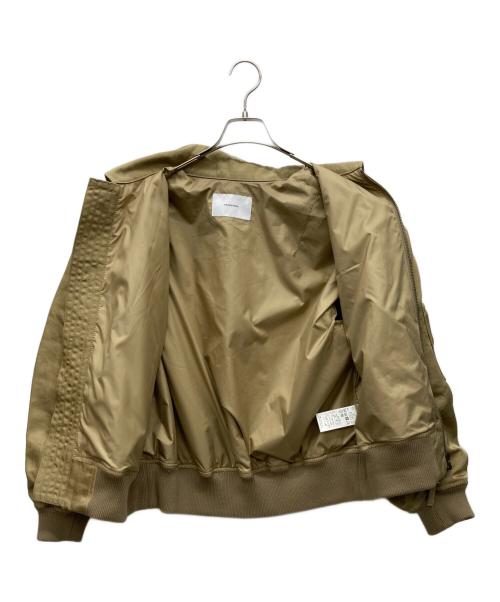 FRAMeWORK（フレームワーク）FRAMeWORK (フレームワーク) ヴィンテージナイロンフライトブルゾン ベージュ サイズ:38の古着・服飾アイテム
