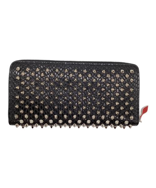 Christian Louboutin（クリスチャン・ルブタン）Christian Louboutin (クリスチャン・ルブタン) スタッズロングウォレット ブラックの古着・服飾アイテム