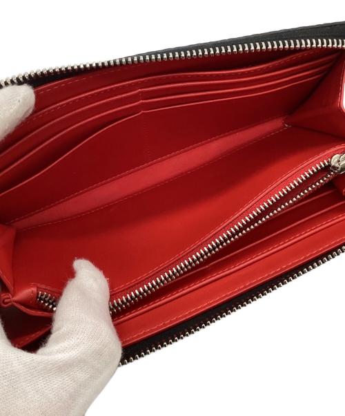 Christian Louboutin（クリスチャン・ルブタン）Christian Louboutin (クリスチャン・ルブタン) スタッズロングウォレット ブラックの古着・服飾アイテム