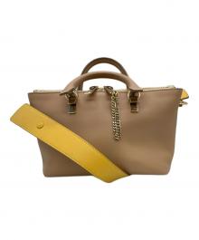 Chloe（クロエ）の古着「バイカラーベイリーショルダーハンドバッグ」｜イエロー
