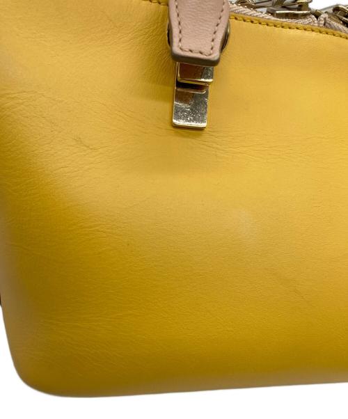 Chloe（クロエ）Chloe (クロエ) バイカラーベイリーショルダーハンドバッグ イエローの古着・服飾アイテム