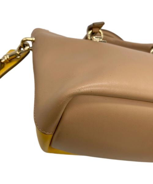 Chloe（クロエ）Chloe (クロエ) バイカラーベイリーショルダーハンドバッグ イエローの古着・服飾アイテム