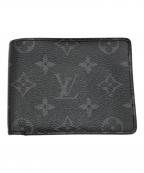 LOUIS VUITTONルイ ヴィトン）の古着「ポルトフォイユ ミュルティプル」｜ブラック