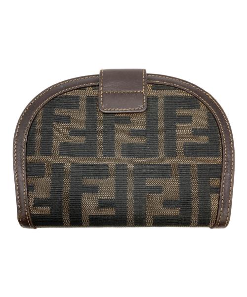 FENDI（フェンディ）FENDI (フェンディ) ズッカ柄二つ折り財布 ブラウンの古着・服飾アイテム