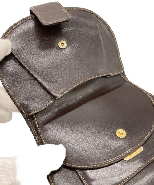 FENDI（フェンディ）FENDI (フェンディ) ズッカ柄二つ折り財布 ブラウンの古着・服飾アイテム