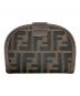 FENDI (フェンディ) ズッカ柄二つ折り財布 ブラウン：5000円