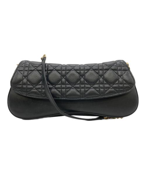 Christian Dior（クリスチャン ディオール）Christian Dior (クリスチャン ディオール) カナージュチェーンショルダーバッグ ブラックの古着・服飾アイテム