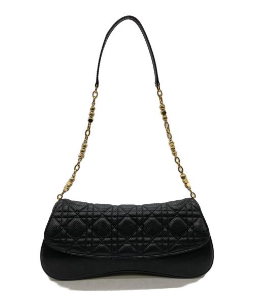 Christian Dior（クリスチャン ディオール）Christian Dior (クリスチャン ディオール) カナージュチェーンショルダーバッグ ブラックの古着・服飾アイテム