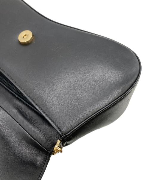 Christian Dior（クリスチャン ディオール）Christian Dior (クリスチャン ディオール) カナージュチェーンショルダーバッグ ブラックの古着・服飾アイテム