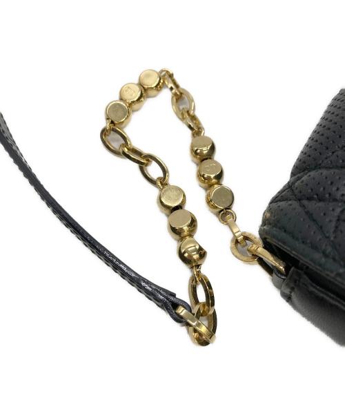 Christian Dior（クリスチャン ディオール）Christian Dior (クリスチャン ディオール) カナージュチェーンショルダーバッグ ブラックの古着・服飾アイテム