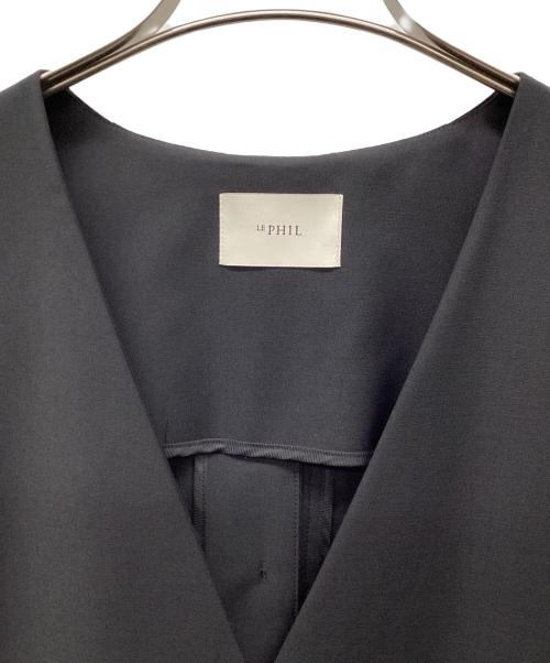 LE PHIL（ル フィル）LE PHIL (ル フィル) サマーウールジレ ブラック サイズ:Fの古着・服飾アイテム