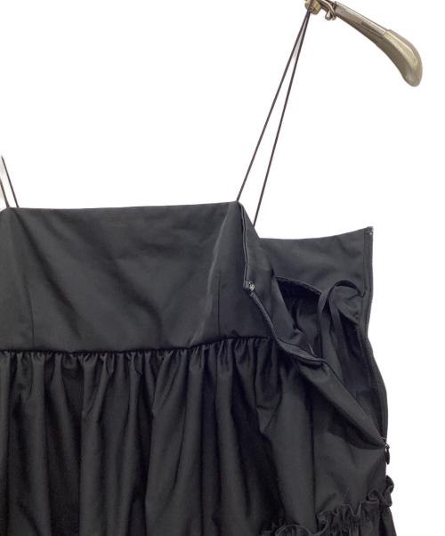 ENFOLD（エンフォルド）ENFOLD (エンフォルド) メモリーツイル キャミドレス ブラック サイズ:38の古着・服飾アイテム
