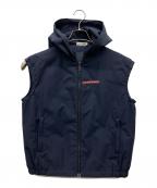 PRADAプラダ）の古着「フーデッドナイロンベスト」｜ネイビー