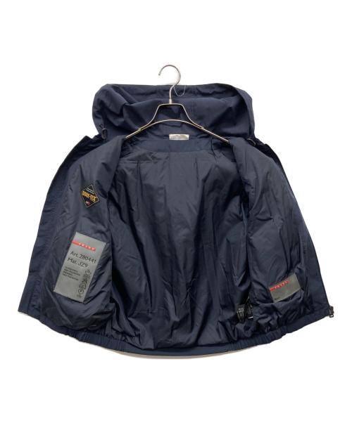 PRADA（プラダ）PRADA (プラダ) フーデッドナイロンベスト ネイビー サイズ:不明の古着・服飾アイテム