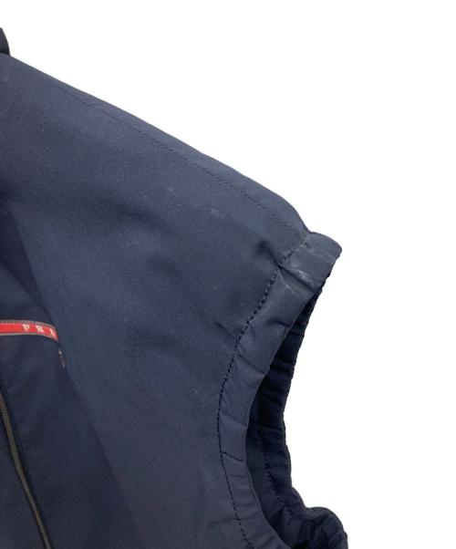 PRADA（プラダ）PRADA (プラダ) フーデッドナイロンベスト ネイビー サイズ:不明の古着・服飾アイテム