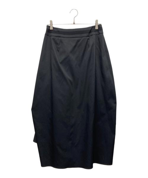 ADORE（アドーア）ADORE (アドーア) テクノベンタイルコクー ロングスカート ネイビー サイズ:38 W65-H88の古着・服飾アイテム