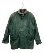 Sky wearスカイウエア）の古着「ラムレザージャケット」｜グリーン