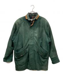 Sky wear（スカイウエア）の古着「ラムレザージャケット」｜グリーン