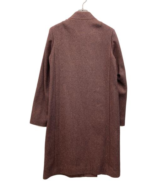 A.P.C.（アーペーセー）A.P.C. (アーペーセー) ウール混スタンドカラーコート ブラウン サイズ:Sの古着・服飾アイテム