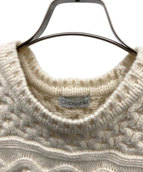 Gypsohila（ジプソフィア）Gypsohila (ジプソフィア) ポップコーンベスト アイボリー サイズ:Freeの古着・服飾アイテム