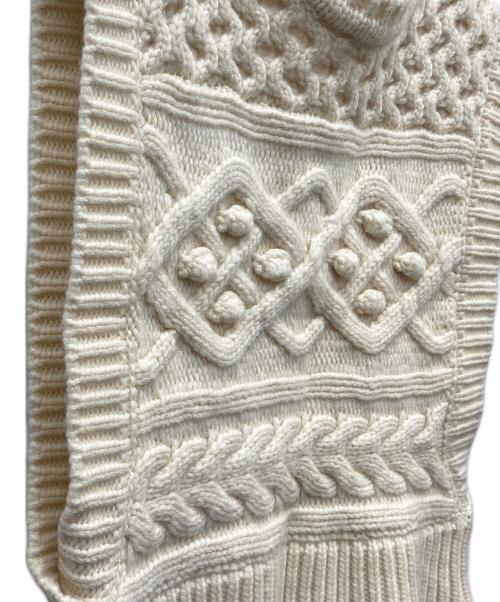 Gypsohila（ジプソフィア）Gypsohila (ジプソフィア) ポップコーンベスト アイボリー サイズ:Freeの古着・服飾アイテム