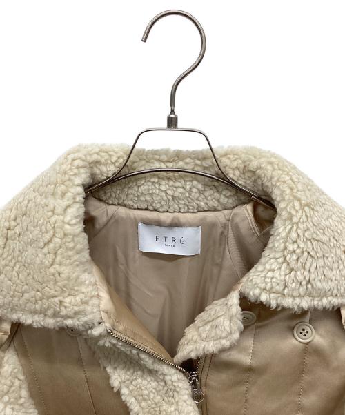 ETRE TOKYO（エトレトウキョウ）ETRE TOKYO (エトレトウキョウ) キルティングボアジャケットMA-1 アイボリー サイズ:Mの古着・服飾アイテム