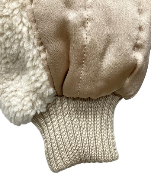 ETRE TOKYO（エトレトウキョウ）ETRE TOKYO (エトレトウキョウ) キルティングボアジャケットMA-1 アイボリー サイズ:Mの古着・服飾アイテム