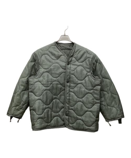 USED（ユーズド）USED (ユーズド) キルティングジャケット グリーン サイズ:Mediumの古着・服飾アイテム