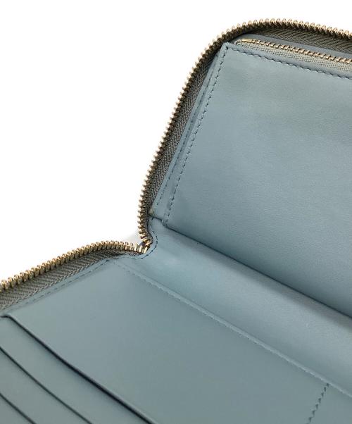 BURBERRY（バーバリー）BURBERRY (バーバリー) ラウンドファスナー財布 ネイビーの古着・服飾アイテム