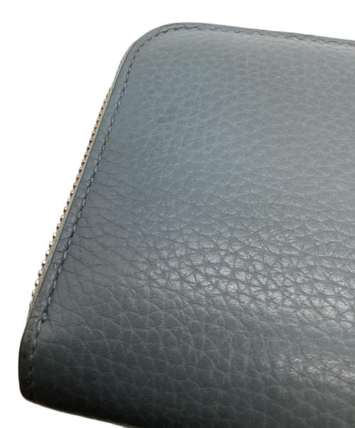 BURBERRY（バーバリー）BURBERRY (バーバリー) ラウンドファスナー財布 ネイビーの古着・服飾アイテム