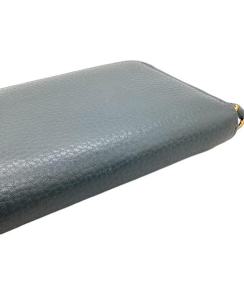 BURBERRY（バーバリー）BURBERRY (バーバリー) ラウンドファスナー財布 ネイビーの古着・服飾アイテム