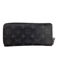 LOUIS VUITTON（ルイ ヴィトン）の古着「ジッピー・ウォレット ヴェルティカル モノグラム 」｜ブラック
