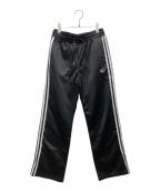 adidas Originalsアディダスオリジナル）の古着「サテンフレアトラックパンツ」｜ブラック