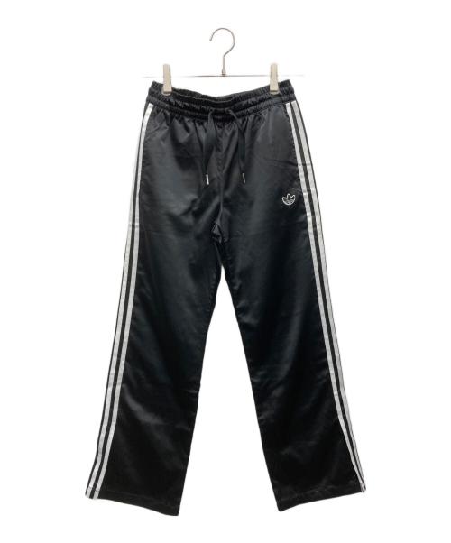 adidas Originals（アディダスオリジナル）adidas Originals (アディダスオリジナル) サテンフレアトラックパンツ ブラック サイズ:Mの古着・服飾アイテム