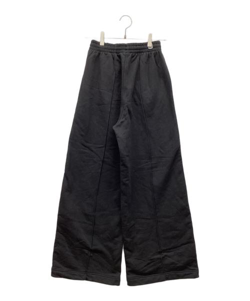 adidas（アディダス）adidas (アディダス) プレミアム エッセンシャルズピンタック ワイドレッグパンツ ブラック サイズ:Sの古着・服飾アイテム