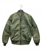 AVIREXアヴィレックス）の古着「フライトジャケット」｜カーキ